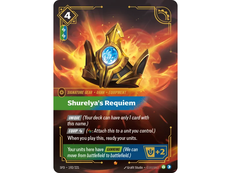 Shurelya's Requiem SFD-192 | Spiritforged | ProCards México