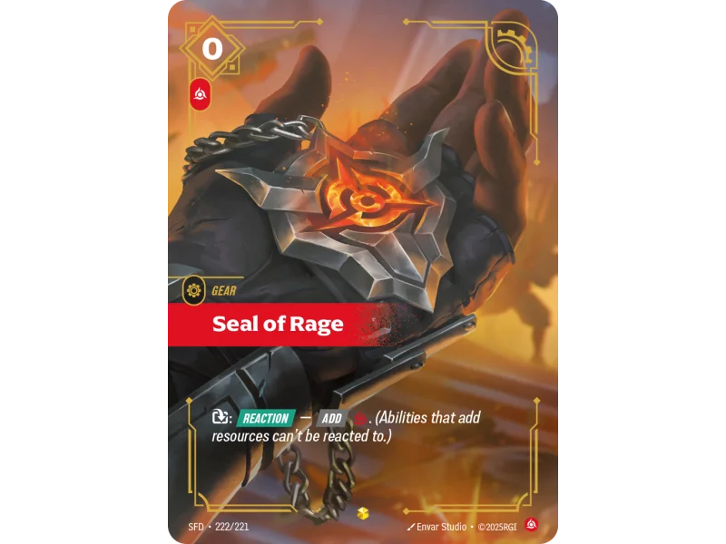Seal of Rage SFD-222 | Spiritforged | ProCards México