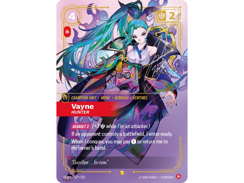 Vayne, Hunter SFD-223-STAR-221 | Spiritforged | ProCards México