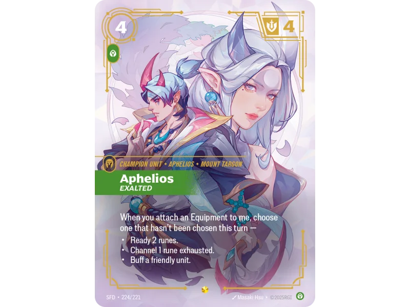 Aphelios, Exalted SFD-224 | Spiritforged | ProCards México