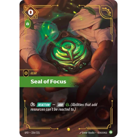 Seal of Focus SFD-226 | Spiritforged | ProCards México