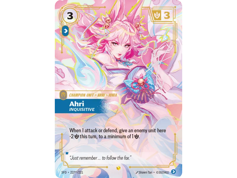 Ahri, Inquisitive SFD-227-STAR-221 | Spiritforged | ProCards México