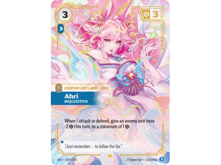 Ahri, Inquisitive SFD-227-STAR-221 | Spiritforged | ProCards México