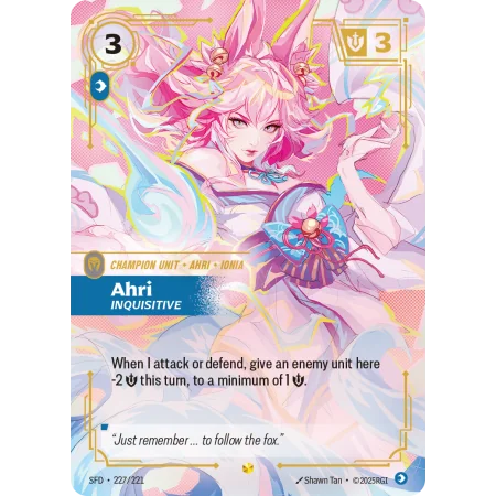 Ahri, Inquisitive SFD-227 | Spiritforged | ProCards México
