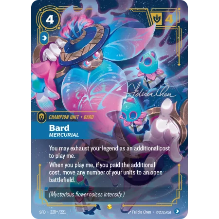 Bard, Mercurial SFD-228-STAR-221 | Spiritforged | ProCards México