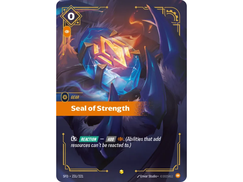 Seal of Strength SFD-231 | Spiritforged | ProCards México