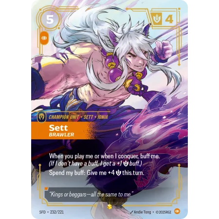Sett, Brawler SFD-232 | Spiritforged | ProCards México