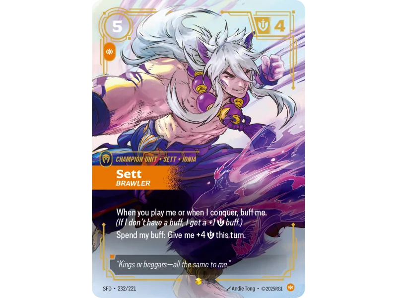 Sett, Brawler SFD-232 | Spiritforged | ProCards México