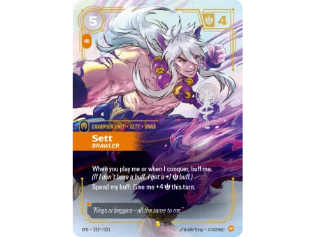 Sett, Brawler SFD-232-STAR-221 | Spiritforged | ProCards México