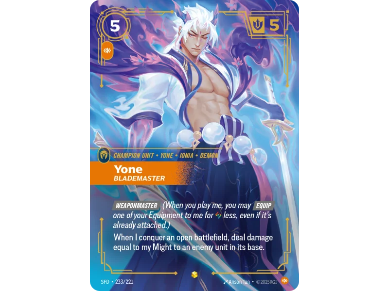 Yone, Blademaster SFD-233 | Spiritforged | ProCards México