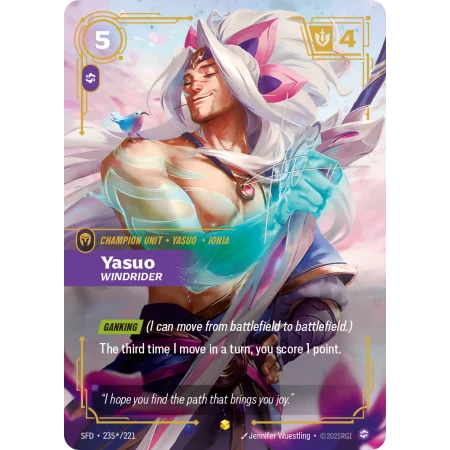 Yasuo, Windrider SFD-235-STAR-221 | Spiritforged | ProCards México