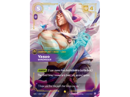 Yasuo, Windrider SFD-235-STAR-221 | Spiritforged | ProCards México