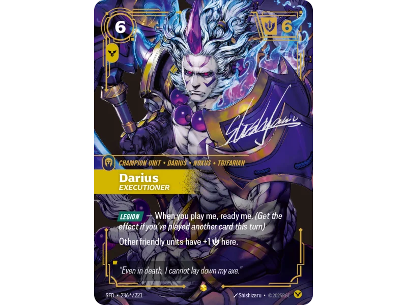 Darius, Executioner SFD-236-STAR-221 | Spiritforged | ProCards México