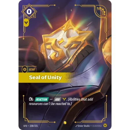 Seal of Unity SFD-238 | Spiritforged | ProCards México