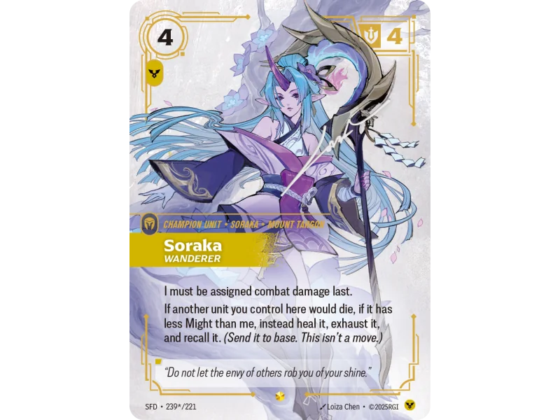 Soraka, Wanderer SFD-239-STAR-221 | Spiritforged | ProCards México