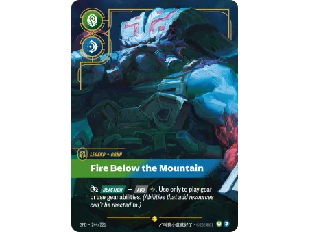 Fire Below the Mountain SFD-244 | Spiritforged | ProCards México