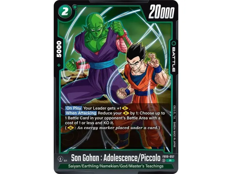 Son Gohan : Adolescence/Piccolo