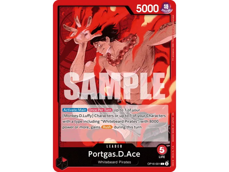 Portgas.D.Ace OP16-001 | OP16 | ProCards México