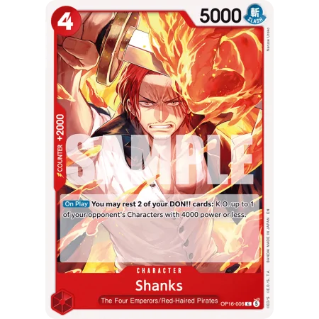 Shanks OP16-006 | OP16 | ProCards México