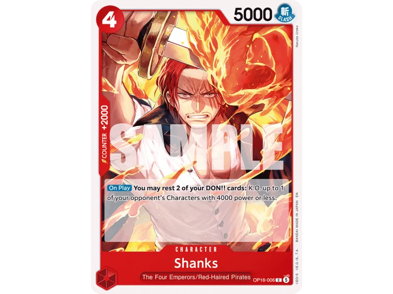 Shanks OP16-006 | OP16 | ProCards México