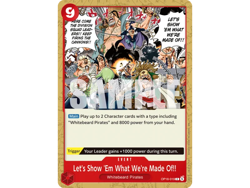 Let's Show 'Em What We're Made Of!! OP16-019 | OP16 | ProCards México