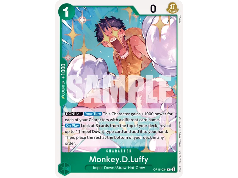 Monkey.D.Luffy OP16-034 | OP16 | ProCards México