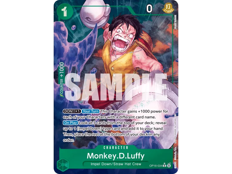 Monkey.D.Luffy OP16-034_p1 | OP16 | ProCards México