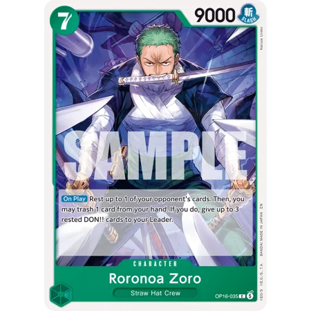 Roronoa Zoro OP16-035 | OP16 | ProCards México