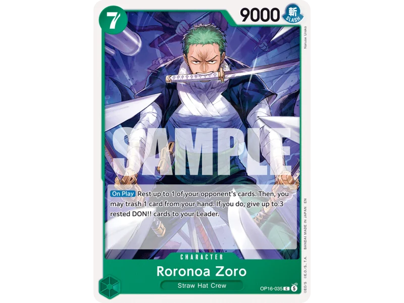 Roronoa Zoro OP16-035 | OP16 | ProCards México