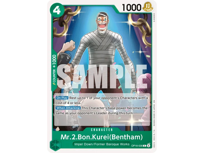 Mr.2.Bon.Kurei(Bentham) OP16-036 | OP16 | ProCards México