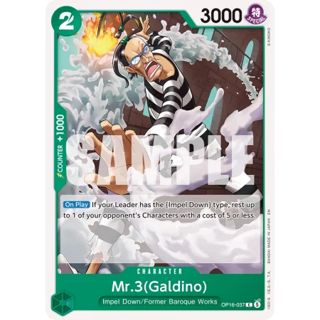 Mr.3(Galdino) OP16-037 | OP16 | ProCards México