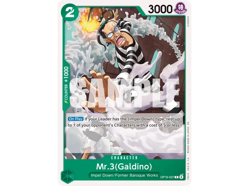 Mr.3(Galdino) OP16-037 | OP16 | ProCards México