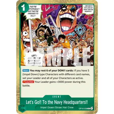 Let's Go!! To the Navy Headquarters!! OP16-038 | OP16 | ProCards México