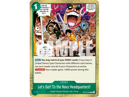 Let's Go!! To the Navy Headquarters!! OP16-038 | OP16 | ProCards México