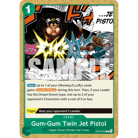 Gum-Gum Twin Jet Pistol OP16-039 | OP16 | ProCards México