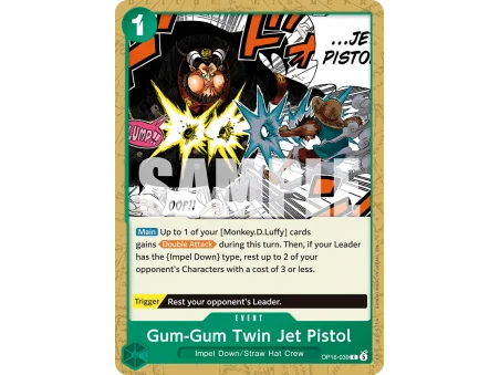Gum-Gum Twin Jet Pistol OP16-039 | OP16 | ProCards México