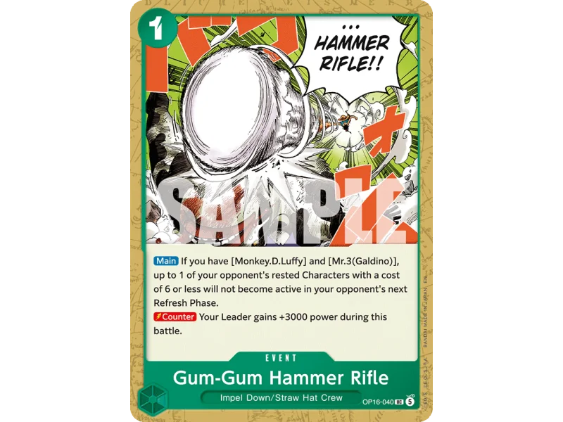 Gum-Gum Hammer Rifle OP16-040 | OP16 | ProCards México