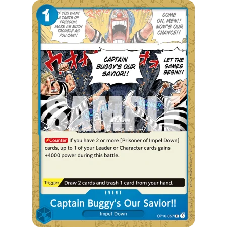 Captain Buggy's Our Savior!! OP16-057 | OP16 | ProCards México