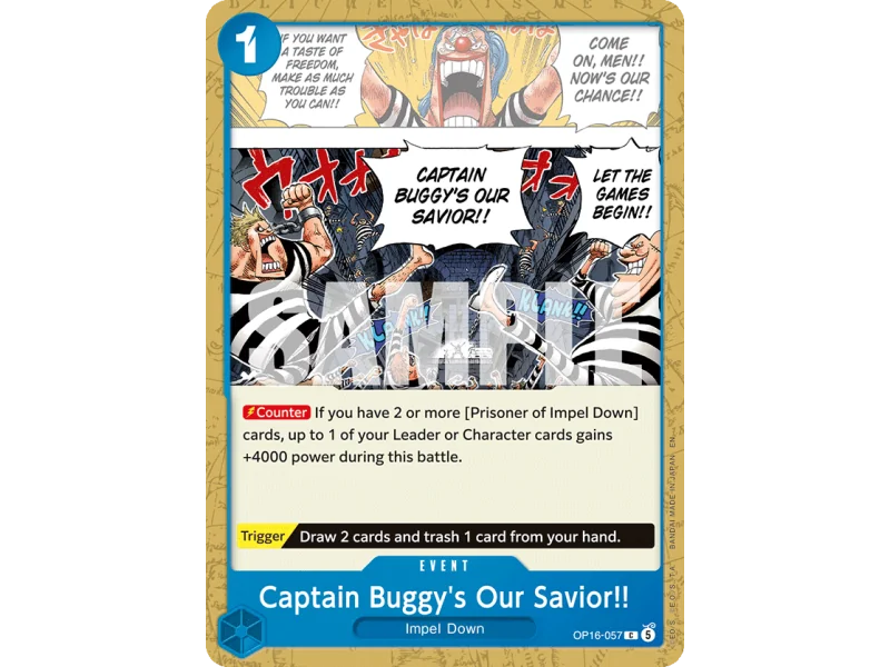 Captain Buggy's Our Savior!! OP16-057 | OP16 | ProCards México
