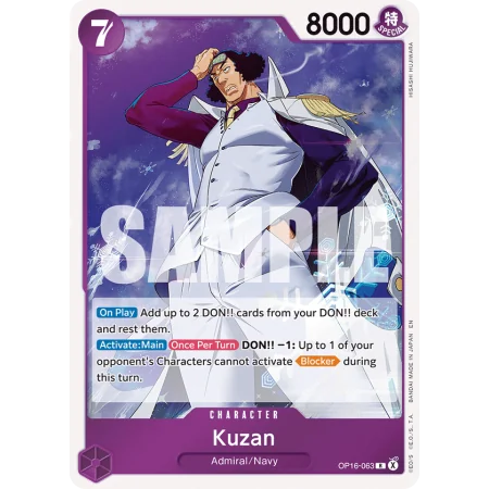 Kuzan OP16-063 | OP16 | ProCards México