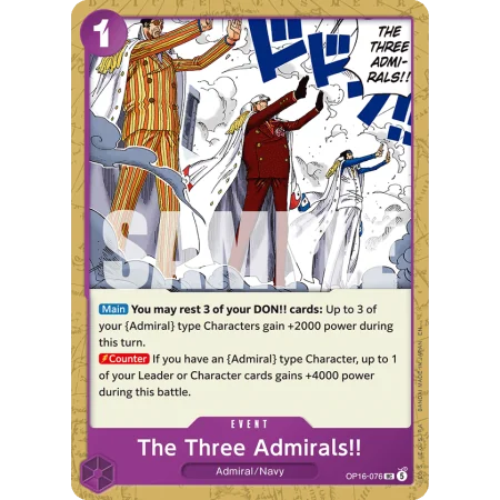 The Three Admirals!! OP16-076 | OP16 | ProCards México