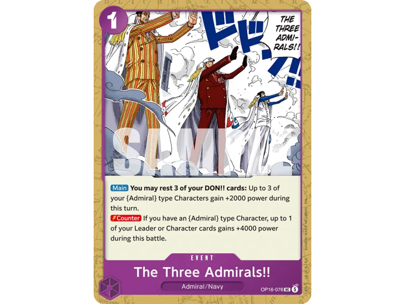 The Three Admirals!! OP16-076 | OP16 | ProCards México