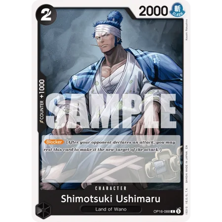 Shimotsuki Ushimaru OP16-088 | OP16 | ProCards México