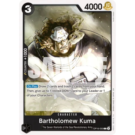 Bartholomew Kuma OP16-093 | OP16 | ProCards México