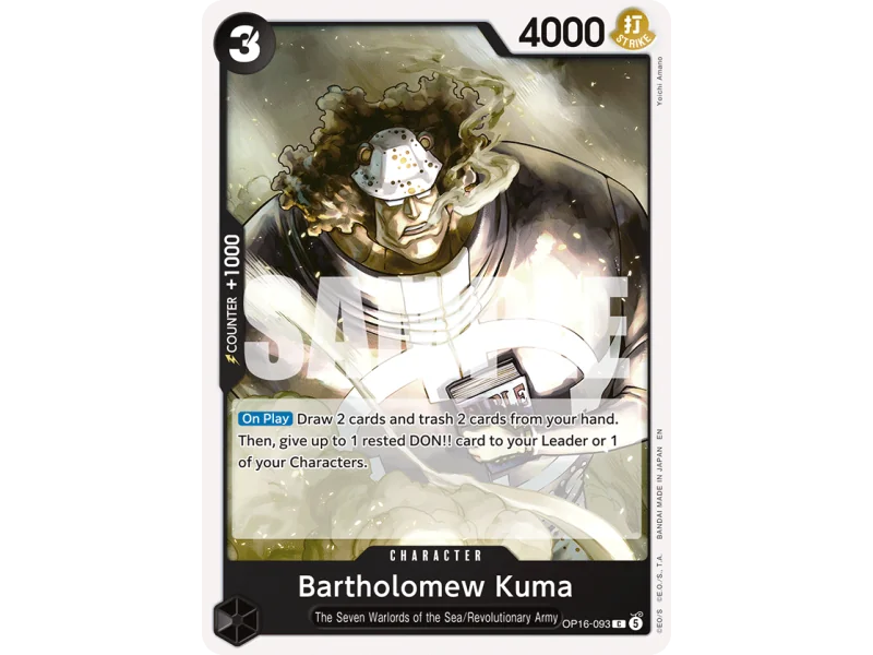 Bartholomew Kuma OP16-093 | OP16 | ProCards México