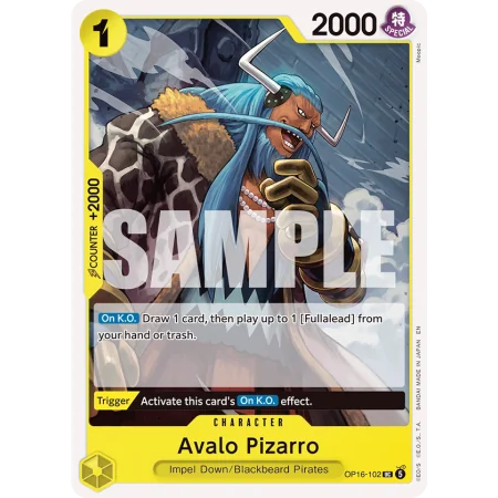 Avalo Pizarro OP16-102 | OP16 | ProCards México