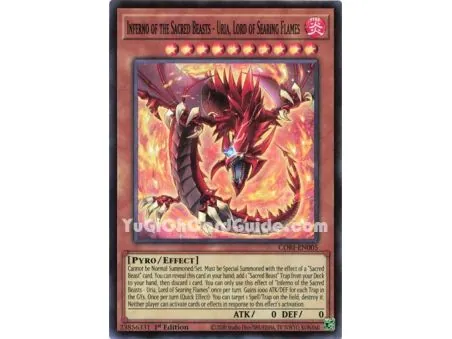 Uria, Lord of Searing Flames - Sacred Beast of Cataclysmic Fire (Starlight Rare)