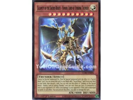 Hamon, Lord of Striking Thunder - Sacred Beast of Sinful Catastrophe (Starlight Rare)