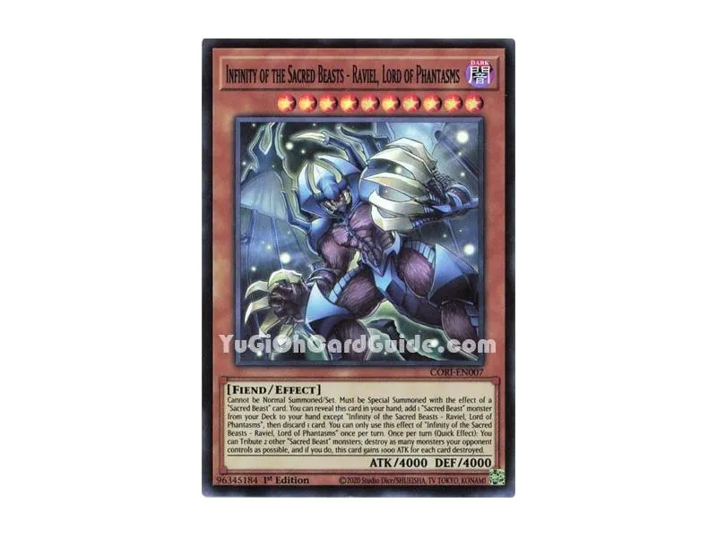 Raviel, Lord of Phantasms - Sacred Beast of Endless Eternity (Super Rare)