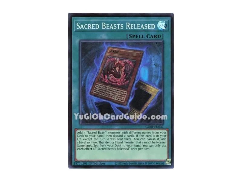 Sacred Beasts Released (Super Rare)